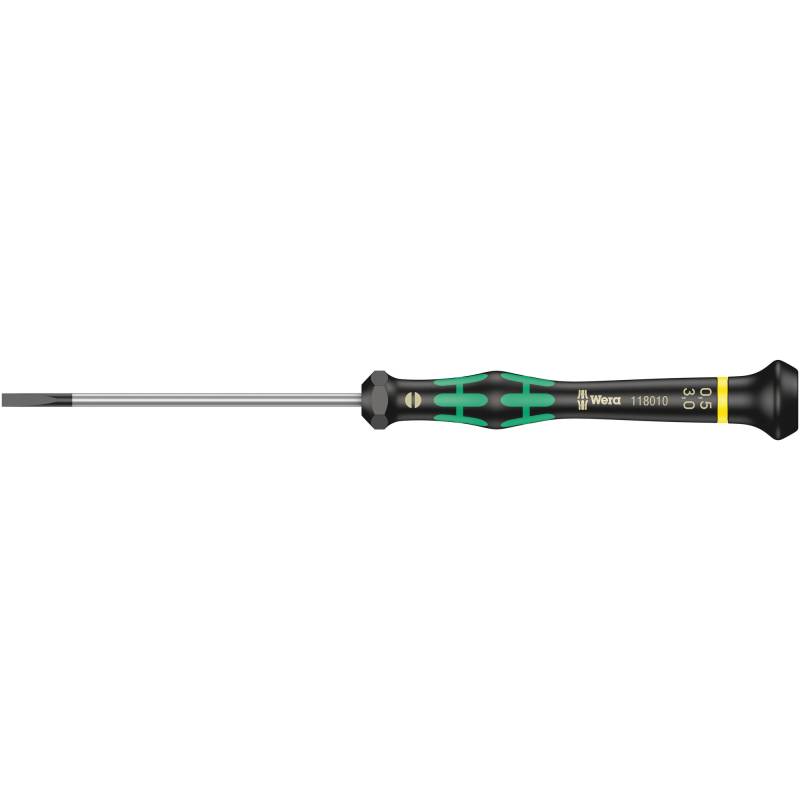 Wera Schlitzschraubendreher 'Kraftform Micro' 0,50 x 3 x 80 mm von Wera