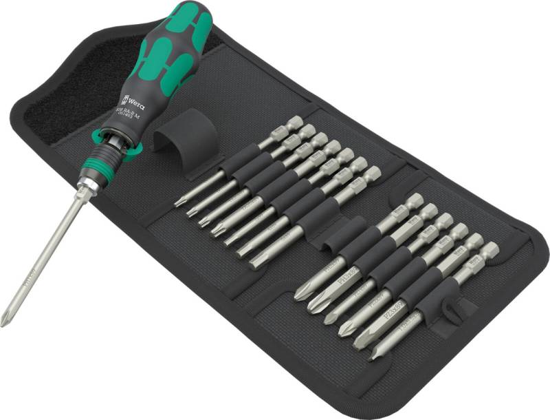 Wera Schraubendreher-Satz Kraftform Kompakt 838 RA-R M Set 1 15-teilig von Wera