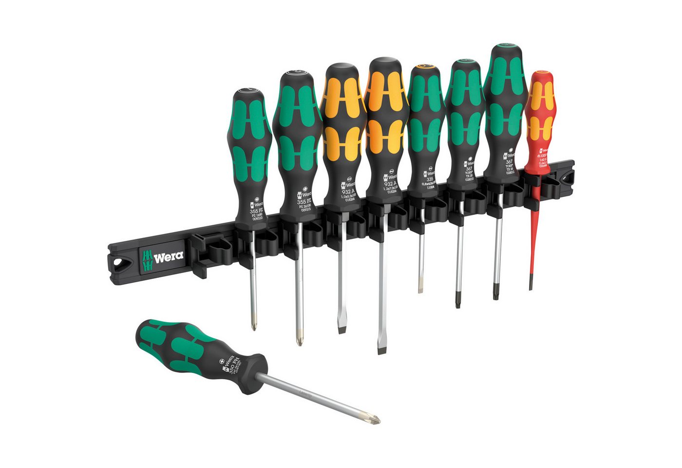 Wera Schraubendreher Wera 9650 Magnetleiste Kraftform Wera Schraubendreher Wera 9650 Magnetleiste Kraftform von Wera