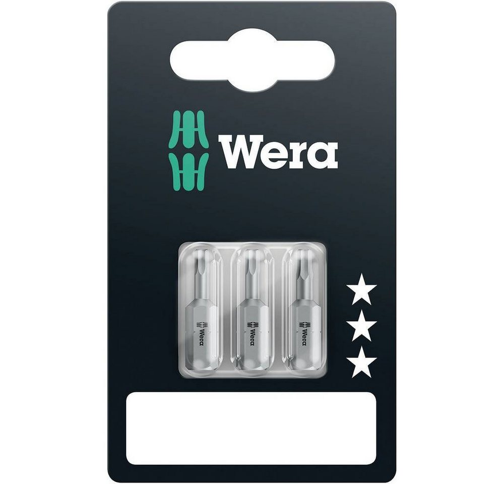 Wera Sechskant-Bit 3er 840/1 Z Hex-Plus Bit 2.0/2.5/3.0 mm 05073342001 von Wera