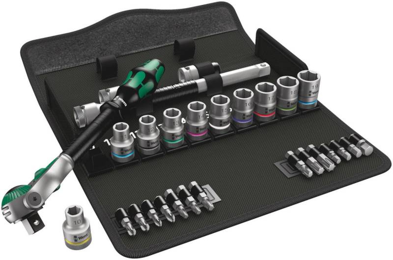 Wera Speed-Knarrensatz 8100 SC 6 Zyklop 1/2-Antrieb metrisch 28-teilig von Wera
