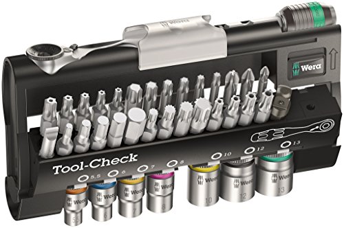 Wera 05200995001 Bit-Sortiment, Tool-Check Automotive 1, metrisch, 38-teilig, 19.81 x 6.1 x 3.1 cm von Wera