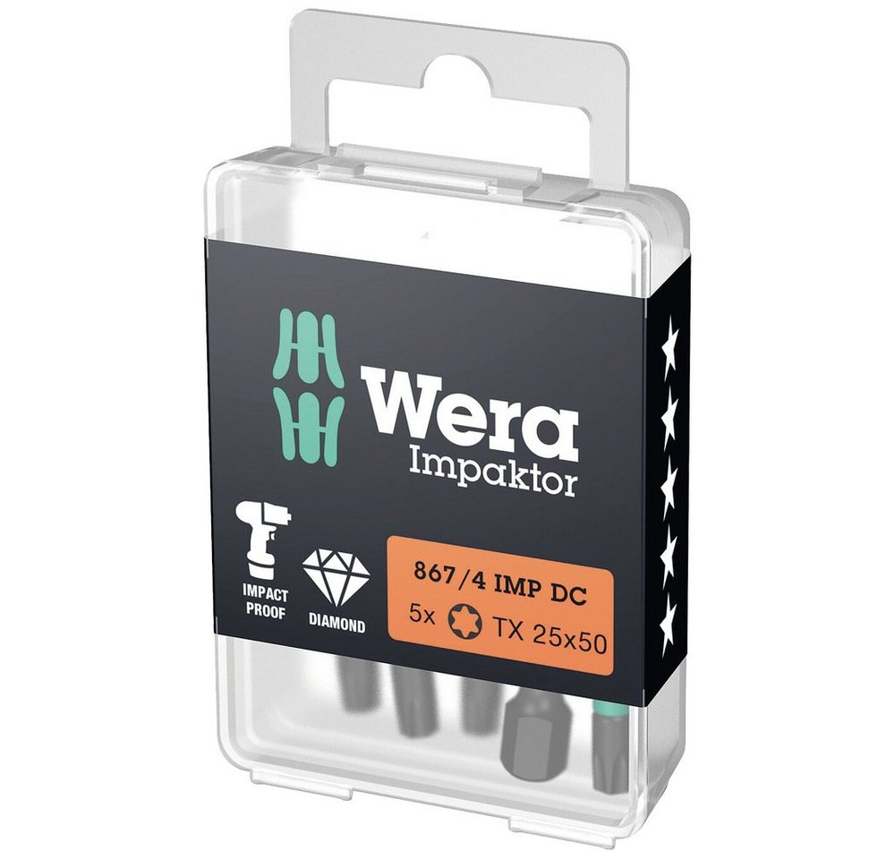 Wera Torx-Bit Wera 05057664001 Torx-Bit T 20 F 6.3 5 St. von Wera