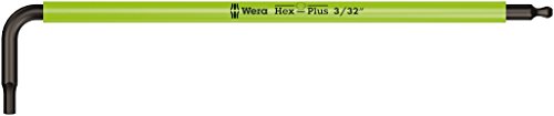 Wera 950 SPKL Winkelschlüssel Multicolour, zöllig, BlackLaser, 3/32 Zoll leuchtgrün, Wera 05022631001 von Wera