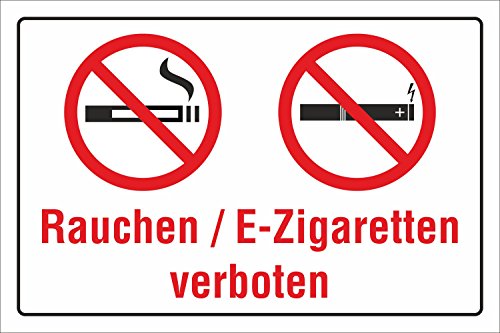 Schild Rauchen E-Zigaretten Vapen Vapes Dampfen verboten 3 mm Alu-Verbund 450 x 300 mm Schild Rauchen E-Zigaretten Vapen Vapes Dampfen verboten 3 mm Alu-Verbund 450 x 300 mm von WERBEPUNKT.
