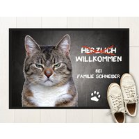 Fußmatte Katze Miezepeter Mit Name Individuell Bedruckt, Witzige Geschenkidee Katzenbesitzer Sarkasmus Ironie Sprüche Fußabtreter Nachname Fußmatte Katze Miezepeter Mit Name Individuell Bedruckt, Witzige Geschenkidee Katzenbesitzer Sarkasmus Ironie Sprüche Fußabtreter Nachname von WerbetreffGera