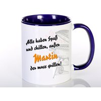 Geschenk Für Echte Männer, Tasse Mit Name Und Spruch, Namenstasse "Grillen" in Wunschfarbe Geschenk Für Echte Männer, Tasse Mit Name Und Spruch, Namenstasse "Grillen" in Wunschfarbe von WerbetreffGera