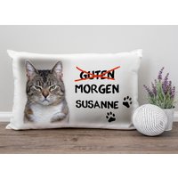 Kissen Katze Mit Name Individuell Bedruckt, Miezepeter, Witzige Geschenkidee Für Katzenfreunde Kissen Katze Mit Name Individuell Bedruckt, Miezepeter, Witzige Geschenkidee Für Katzenfreunde von WerbetreffGera