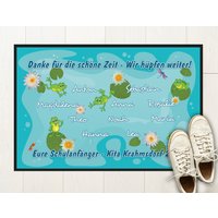 Kita Abschiedsgeschenk Fußmatte | Frösche Wir Hüpfen Weiter Mit Namen Bedruckt, Kindergarten Abschluss, Spielteppich Personalisiert Kita Abschiedsgeschenk Fußmatte | Frösche Wir Hüpfen Weiter Mit Namen Bedruckt, Kindergarten Abschluss, Spielteppich Personalisiert von WerbetreffGera