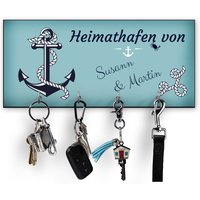 Schlüsselbrett Heimathafen Mit Name, Valentinstagsgeschenk, Hochzeitsgschenk, Einzugsgeschenk, Wanddekoration Maritim, Anker Schlüsselbrett Heimathafen Mit Name, Valentinstagsgeschenk, Hochzeitsgschenk, Einzugsgeschenk, Wanddekoration Maritim, Anker von WerbetreffGera