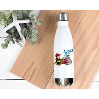 Thermosflasche Mit Name Feuerwehr, Trinkflasche Für Kinder Zum Schulanfang, Kita von WerbetreffGera