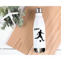Thermosflasche Mit Name Fußball, Trinkflasche Für Kinder Und Erwachsene Zum Schulanfang, Fürs Büro, Unterwegs Thermosflasche Mit Name Fußball, Trinkflasche Für Kinder Und Erwachsene Zum Schulanfang, Fürs Büro, Unterwegs von WerbetreffGera
