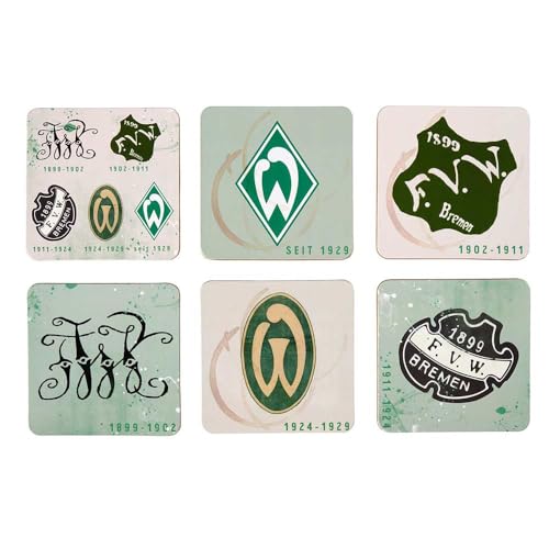 SV Werder Bremen Korkuntersetzer Retro 6er-Set von Werder Bremen