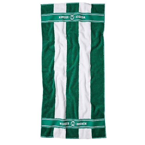 Werder Bremen SV GOTS Duschtuch Streifen 70x140cm, 500gsm von Werder Bremen