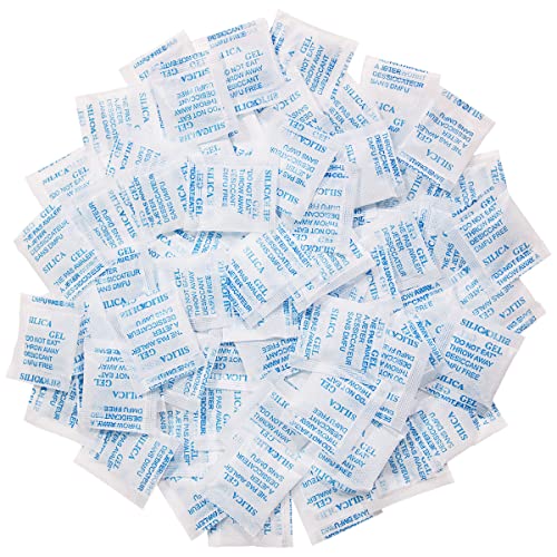 Weriirew Silica Gel Beutel zur Aufbewahrung von Lebensmitteln, Luftfeuchtigkeit, 100 Packungen, Silica Gel Sachets Trockenmittel, Lebensmittelqualität, Feuchtigkeitsabsorber, Luftentfeuchter von Weriirew