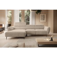 WERK2 Ecksofa "Alisson, mit elektrischer Sitztiefenverstellung, L-Form, Breite 277 cm", Alisson – flexibler Komfort mit modernem Design und smarten Details. von Werk2