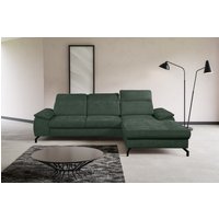 WERK2 Ecksofa "Panama L-Form", Modernes Sofa mit Schlaffunktion, Bettkasten, Kopfteile verstellbar von Werk2