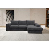 WERK2 Ecksofa Rozzana, in modischem Cord-Bezug von Werk2