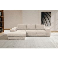 WERK2 Ecksofa Rozzana, in modischem Cord-Bezug von Werk2