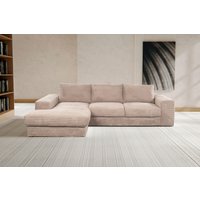 WERK2 Ecksofa Rozzana, in modischem Cord-Bezug von Werk2