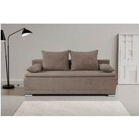 WERK2 Schlafsofa "Biggi komfortabel & elegant, Schlaffunktion, Bettkasten, Breite 206 cm" inkl. losen Kissen, Struktur weich ASTON, greige WERK2 Schlafsofa "Biggi komfortabel & elegant, Schlaffunktion, Bettkasten, Breite 206 cm" inkl. losen Kissen, Struktur weich ASTON, greige von Werk2