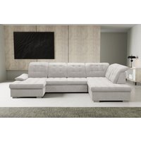 WERK2 Wohnlandschaft "Kordula-New Multifunktion Couch, Breite 332cm, U-Form" Sofa in U-Form mit Schlaffunktion & Bettkasten, Schlafcouch von Werk2