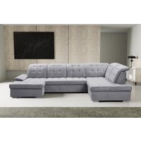 WERK2 Wohnlandschaft "Kordula-New Multifunktion Couch, Breite 332cm, U-Form" Sofa in U-Form mit Schlaffunktion & Bettkasten, Schlafcouch von Werk2