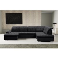 WERK2 Wohnlandschaft "Kordula-New Multifunktion Couch, Breite 332cm, U-Form" Sofa in U-Form mit Schlaffunktion & Bettkasten, Schlafcouch von Werk2