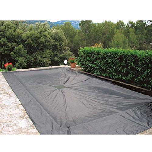 WERKA PRO - 11181 Schutzplane – aus Polyethylen – UV-behandelt – 4 x 7 m – für rechteckigen Pool – 140 g/m² – Blaugrau von WERKA PRO