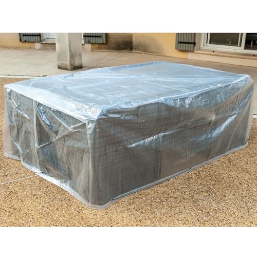 WERKA PRO - Copritavolo 250 x 150 x 80 cm, traslucido, 250 x 150 x 80 cm von WERKA PRO