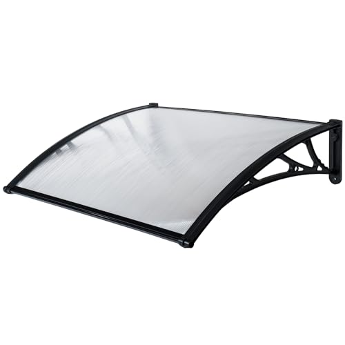 Werkapro Markise Polycarbonat 80 x 100 cm schwarz von Werkapro