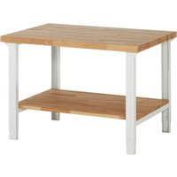 RAU Werkbank Serie 7000, HxBxT 790-1.140 x 1.250 x 900 mm, Ablageboden unten von RAU
