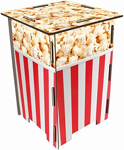 Werkhaus SH 8293 Photohocker Popcorn Mehrfarbig ca. 29,5 x 42 x 29,5 cm Sitzhocker Holzhocker von Werkhaus