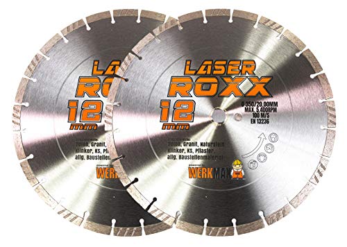 2er-SET | Neuentwicklung: Laser ROXX Diamantscheibe 350 x 20 mm | universal 2er-SET | Neuentwicklung: Laser ROXX Diamantscheibe 350 x 20 mm | universal von Werkmax