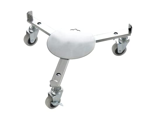 Werknorm Saar Metallpflanzenroller | außenbereich | verstellbar | 80 kg Tragkraft | festellbare Rolle | bis 62 cm Durchmesser | Palermo 60.1VB von Werknorm Saar