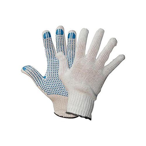 Polyester-Strickhandschuhe mit PVC-Noppen, Größe:9 von Werkstatt King