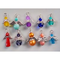 10 Zauberhafte Engelchen Bunt Set von WerkstattAmApfelbaum