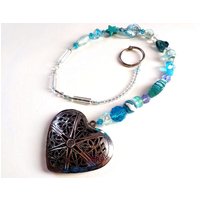 Fensterschmuck Deko Fensterkette Herz von WerkstattAmApfelbaum