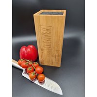Bambus Messerblock Handarbeit Holz Unikat Messerständer Einzigartig Handmade Geschenk Geburtstag Küche Messer Kochen Bambus Messerblock Handarbeit Holz Unikat Messerständer Einzigartig Handmade Geschenk Geburtstag Küche Messer Kochen von Werkstattheldin