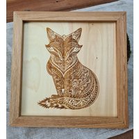 Holzbild-Wandbild-Holzdekor-Wohnzimmer-Dekorieren-Wellness-Feng Shui - Deko - Kunst-Schild-Vintage-Altholz-Poster-Geschenk von Werkstattheldin