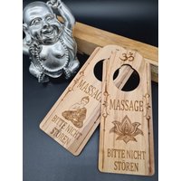 Olivenholz Türhängeschild Für Den Türgriff Türklinke Massagepraxis Meditation Deko Holz Personalisierbar Physiotherapie Praxis Doktor Arzt von Werkstattheldin
