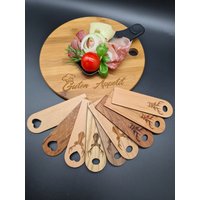 Pfännchen Schieber Für Raclette Aus Edelhölzer-Handarbeit-Holz-Unikate-Handmade-Raclette - Zubehör -Silvester von Werkstattheldin