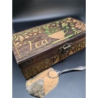 Vintage Teebox - Dekorative Box Für Ihre Teebeutel Tee Organizer Tea Time Geschenk von Werkstattheldin