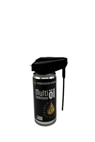 Werkzeug König Multifunktionsöl 100 ml mit Cobra Sprühkopf – Rostlöser, Schmiermittel, Korrosionsschutz & Materialpflege – Für Metall, Kunststoff, Gummi & mehr Werkzeug König Multifunktionsöl 100 ml mit Cobra Sprühkopf – Rostlöser, Schmiermittel, Korrosionsschutz & Materialpflege – Für Metall, Kunststoff, Gummi & mehr von Werkzeug König