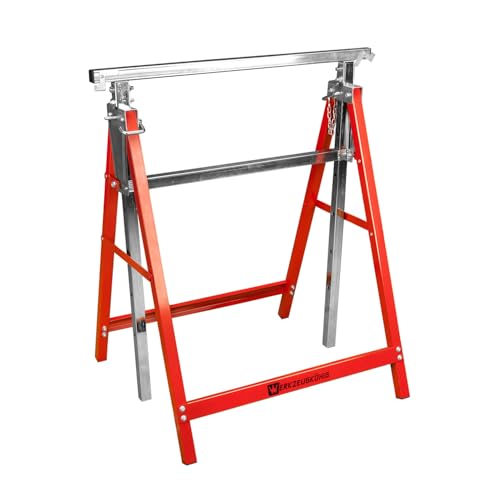 Werkzeugkönig Arbeitsbock Gerüstbock höhenverstellbar 80-130 cm zusammenklappbar bis 200 kg belastbar Werkzeugkönig Arbeitsbock Gerüstbock höhenverstellbar 80-130 cm zusammenklappbar bis 200 kg belastbar von Werkzeugkönig