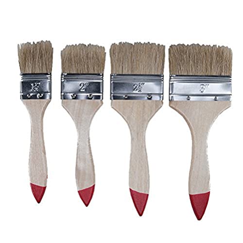 Werkzeyt Pinsel-Set 4-teilig - Für wasserbasierte & lösemittelhaltige Farbe - Bestehend aus Flachpinsel mit 38 - 76 mm Breite - Naturfarbende Borsten / Malerpinsel / B21620 Werkzeyt Pinsel-Set 4-teilig - Für wasserbasierte & lösemittelhaltige Farbe - Bestehend aus Flachpinsel mit 38 - 76 mm Breite - Naturfarbende Borsten / Malerpinsel / B21620 von Werkzeyt
