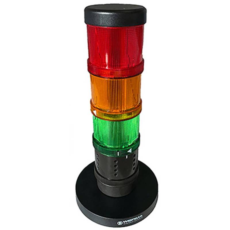 Werma Signaltechnik SignalSet CO2-Anzeige 649.000.10 Rot Gelb Grün 1 Set von Werma