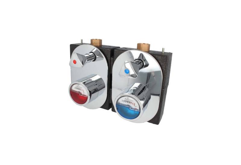 Werner Schütz Wasserzähler Wasserzähler-Rotguss Montageblock DUO komplett inkl. Messkapseln, (Komplett-Set) von Werner Schütz