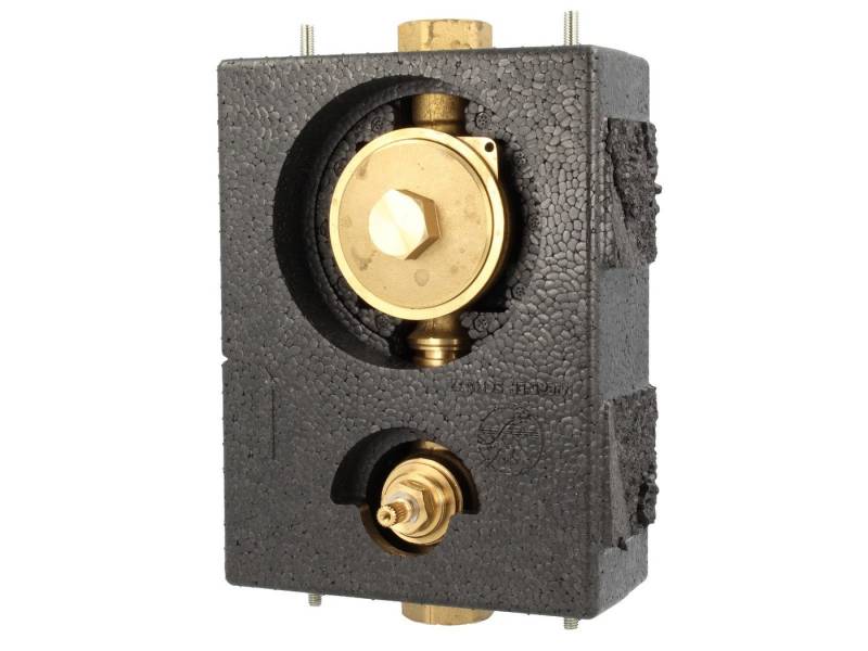 Werner Schütz Wasserzähler Wasserzähler-Rotguss Montageblock MONO komplett inkl. Messkapsel, (Komplett-Set) von Werner Schütz