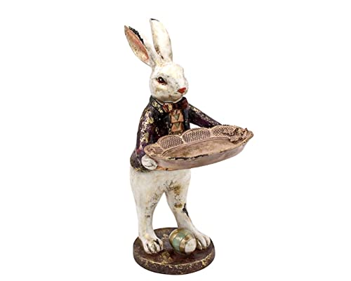 Werner Voss Kartenhalter Hase Dekofigur Skulptur Kaninchen auf Standfuß mit Dekoschale Polyresin Shabby 30cm Werner Voss Kartenhalter Hase Dekofigur Skulptur Kaninchen auf Standfuß mit Dekoschale Polyresin Shabby 30cm von Werner Voss GmbH